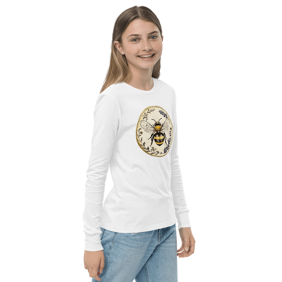 Buzzing Bee Youth Long Sleeve Tee product image (4)