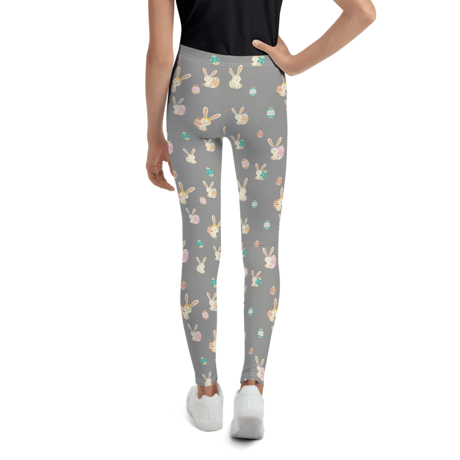 Easter Bunny Eggs All Over Print Youth Leggings product image (3)