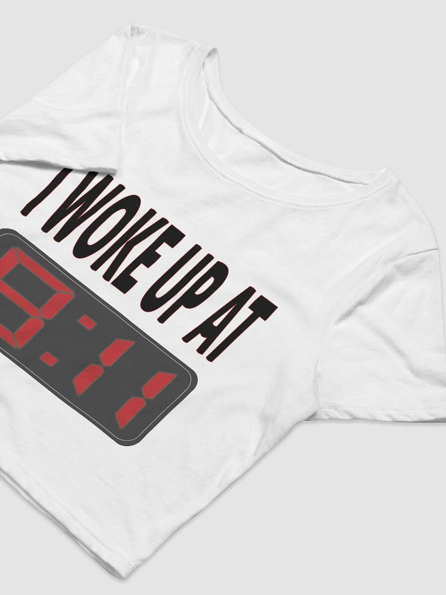 I Woke Up At 9:11 - Bella+Canvas Women's Crop Tee product image (3)