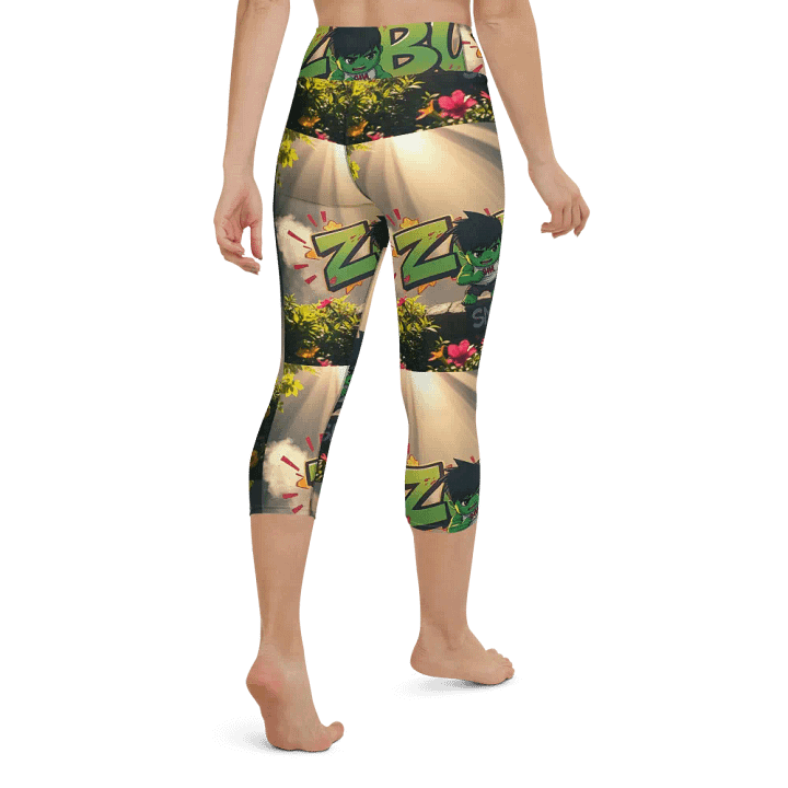Zabu Smash! 90s Yoga Capri Leggings product image (2)