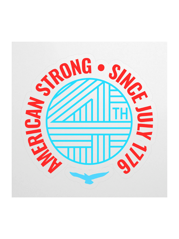 American Strong Kiss Cut Stickers product image (1)