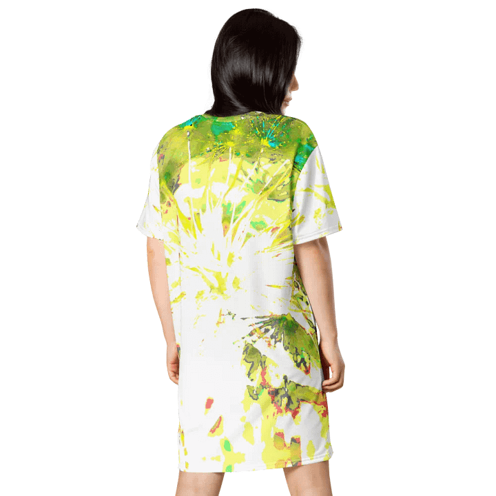 Way Cooler Abstract Dandelion Seeds Ladies T Shirt Dress product image (2)