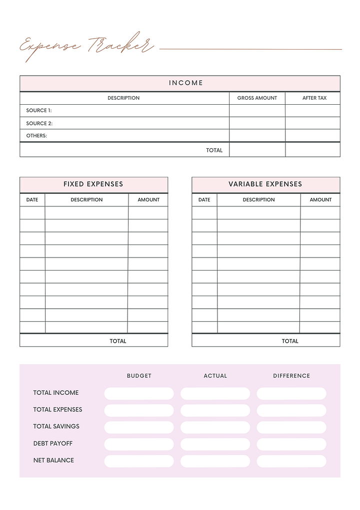Expense/budget tracker product image (1)