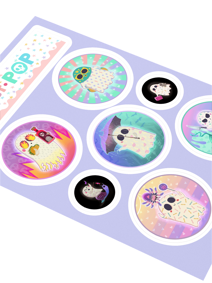 Ghost Pop Sticker Sheet #1 product image (2)