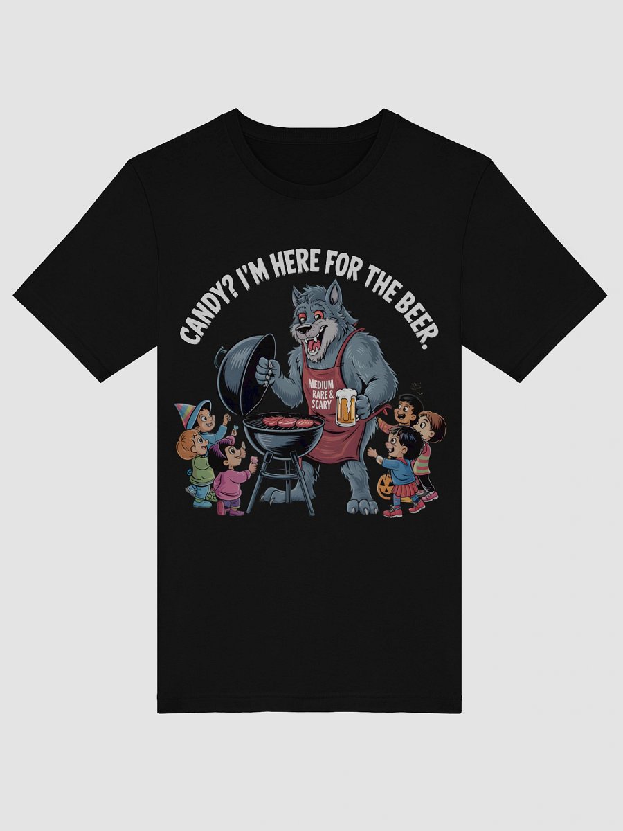 Medium Rare & Scary Wolf With Beer T-Shirt product image (55)