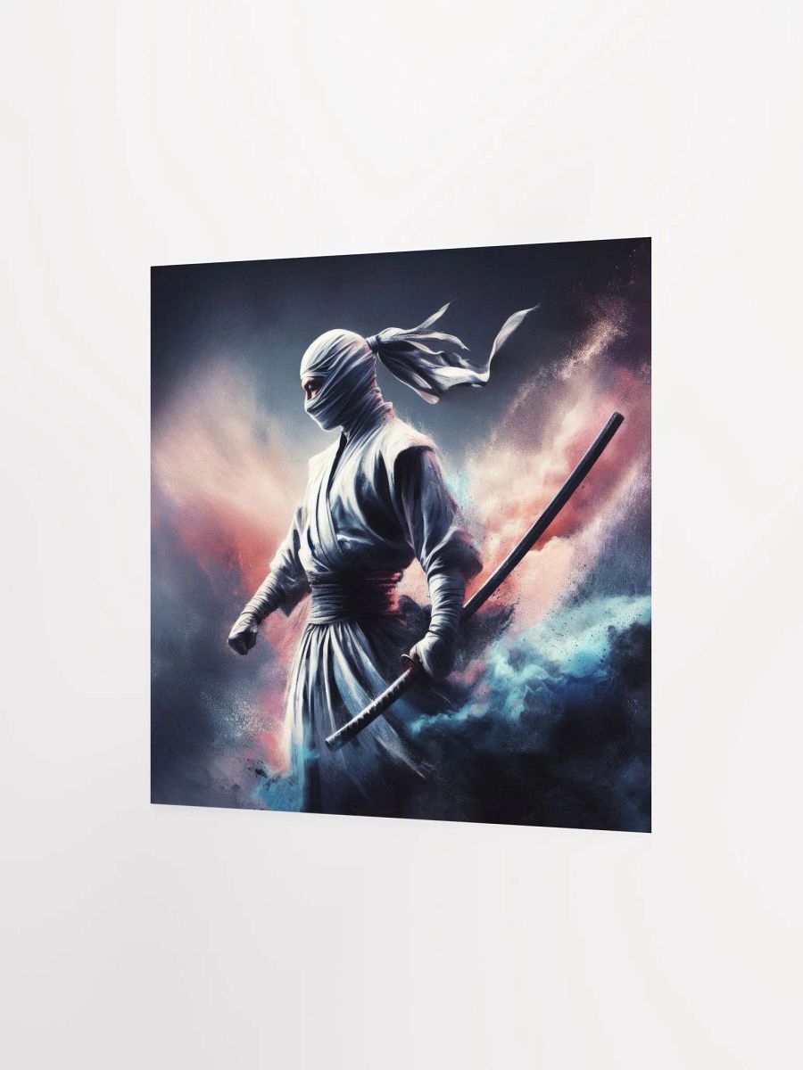 WHITE NINJA ART POSTER PRINT product image (2)