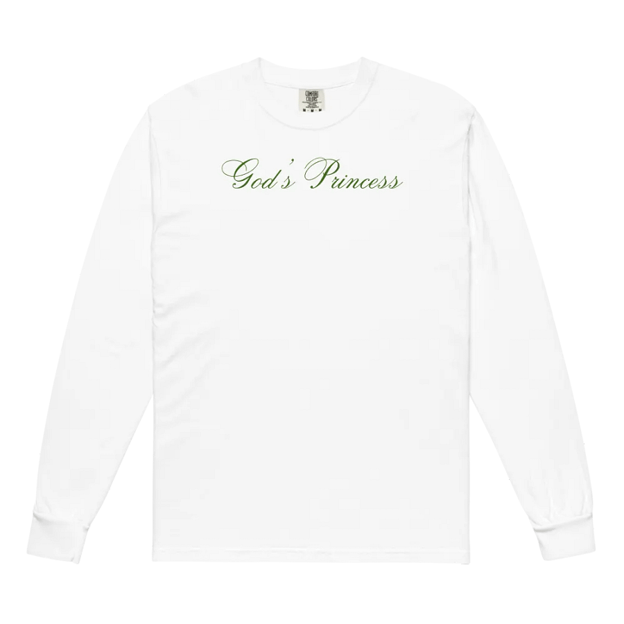 God's Princess (Dark Green Script) Long Sleeve product image (5)