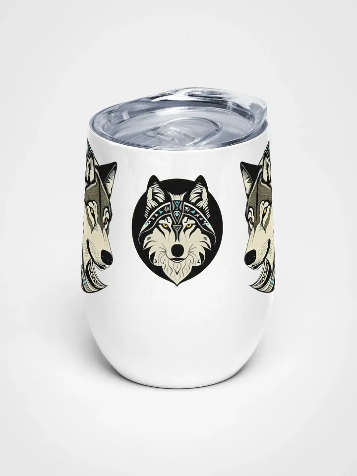 Timber Wolf Wine Tumbler product image (1)
