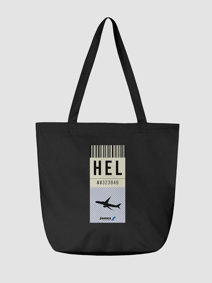 Helsinki (HEL) Stylish Luggage Tag Tote Bag product image (2)