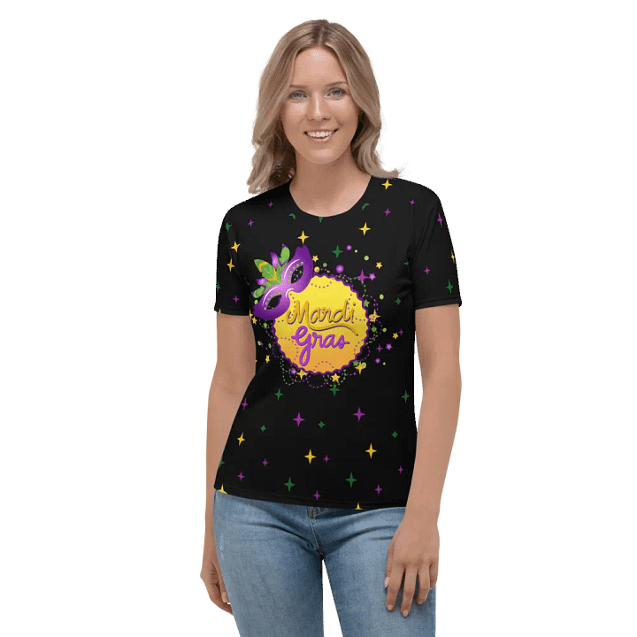 Mardi Gra All Over Print T-shirt product image (2)