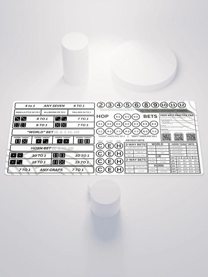Craps Prop Box Practice Pad - No Whine Allowed product image (1)