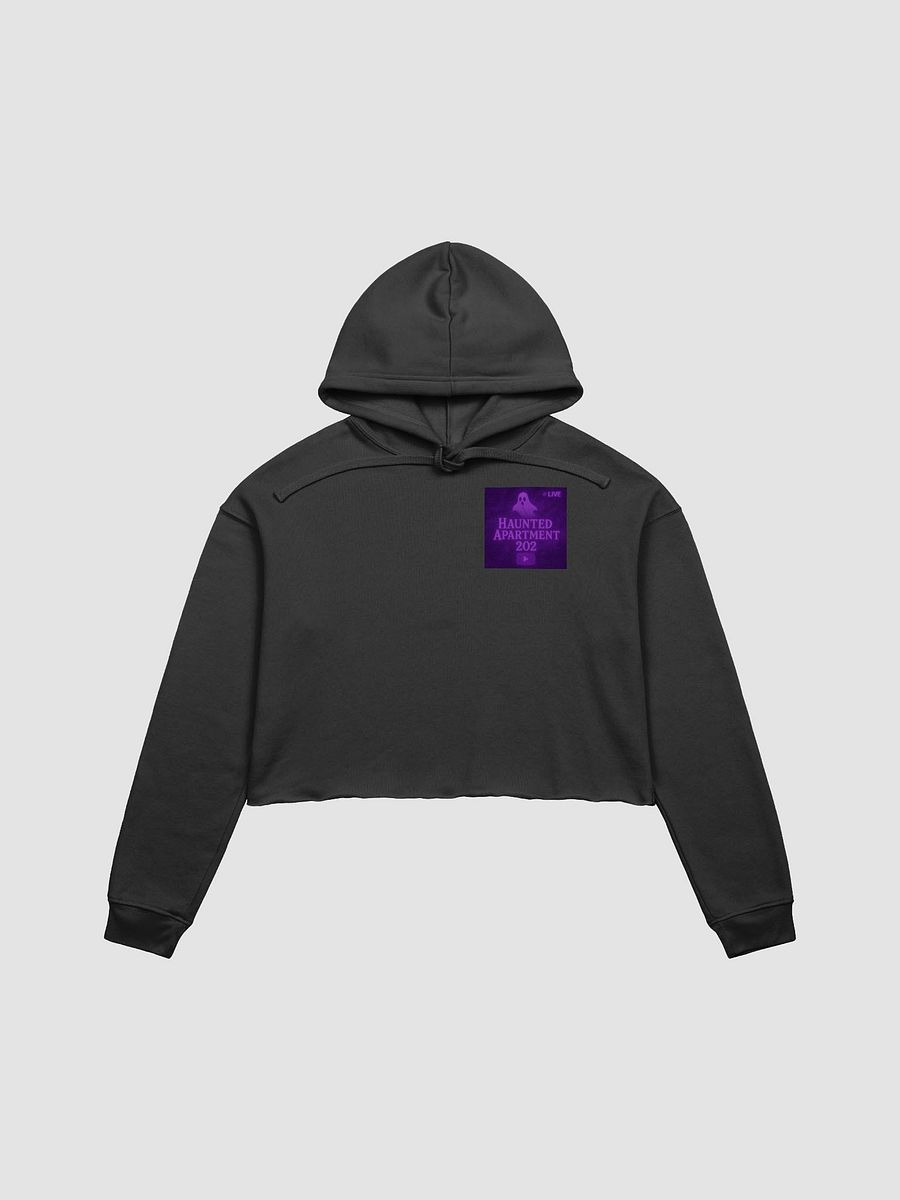 Haunted Apartment 202 Fleece Crop Hoodie (Purple) product image (1)