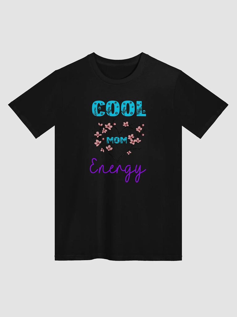 Cool Mom Energy Floral Heart T-Shirt product image (2)