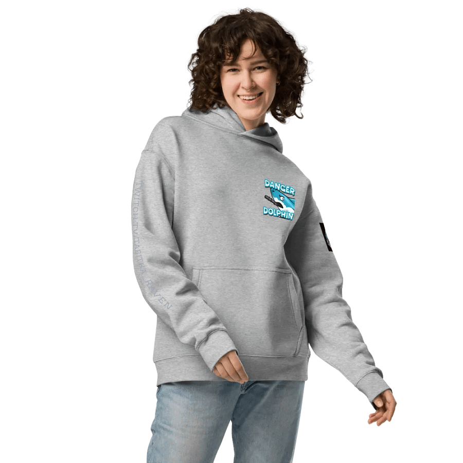 Danger Dolphin Unisex Oversized Hoodie product image (23)