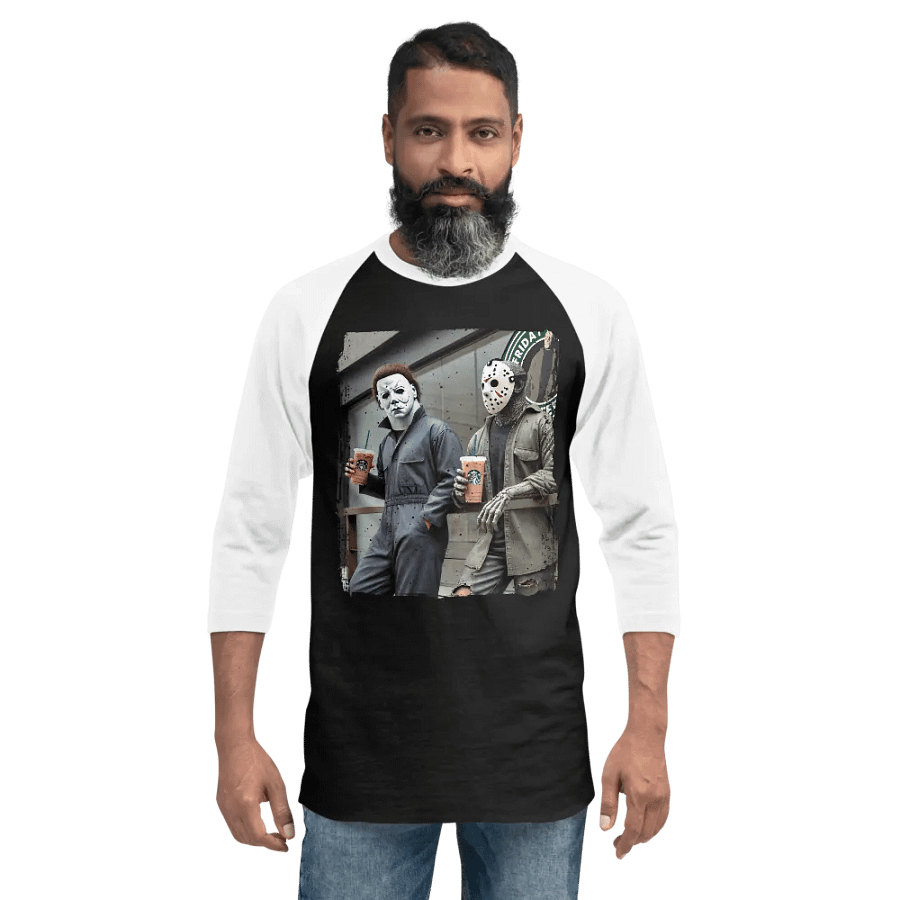 Horror Icons Coffee Hangout Tee product image (14)