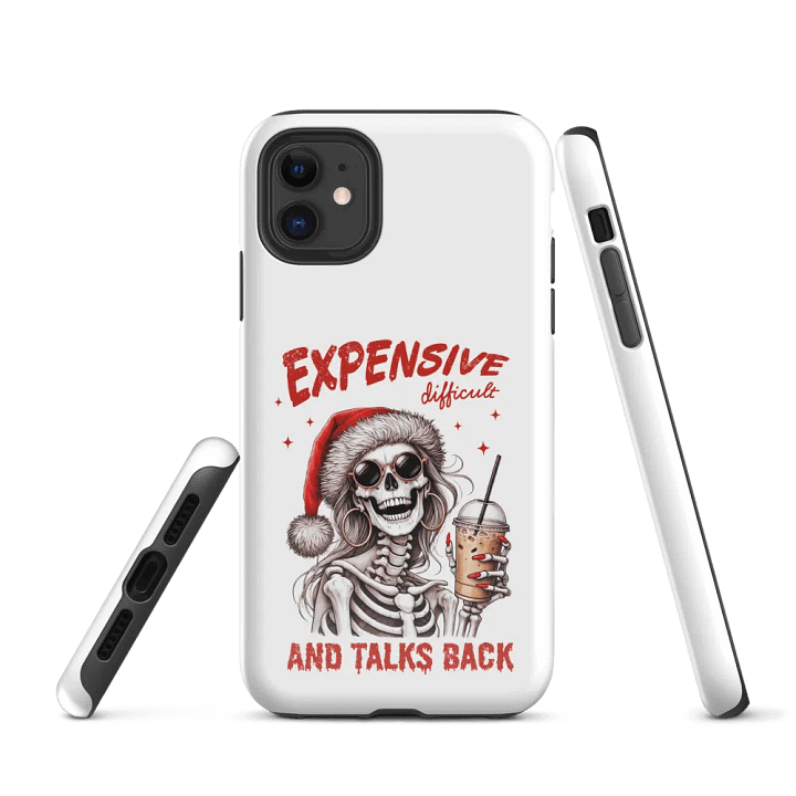 Sassy Skeleton Santa Girl iPhone® Case product image (1)