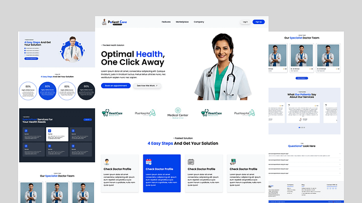 Modern Medical & Health Care Website product image (1)