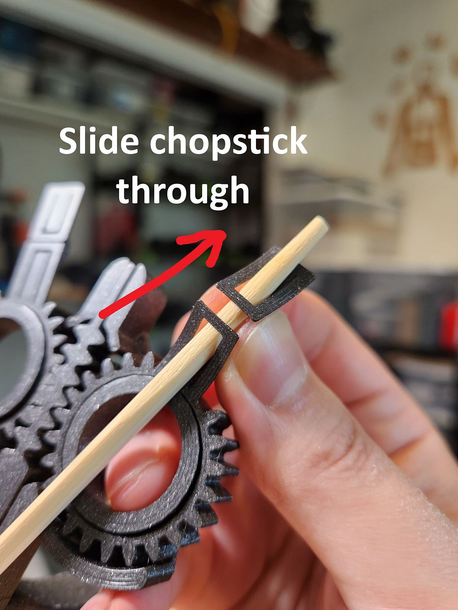 American Chopsticks STL file product image (6)