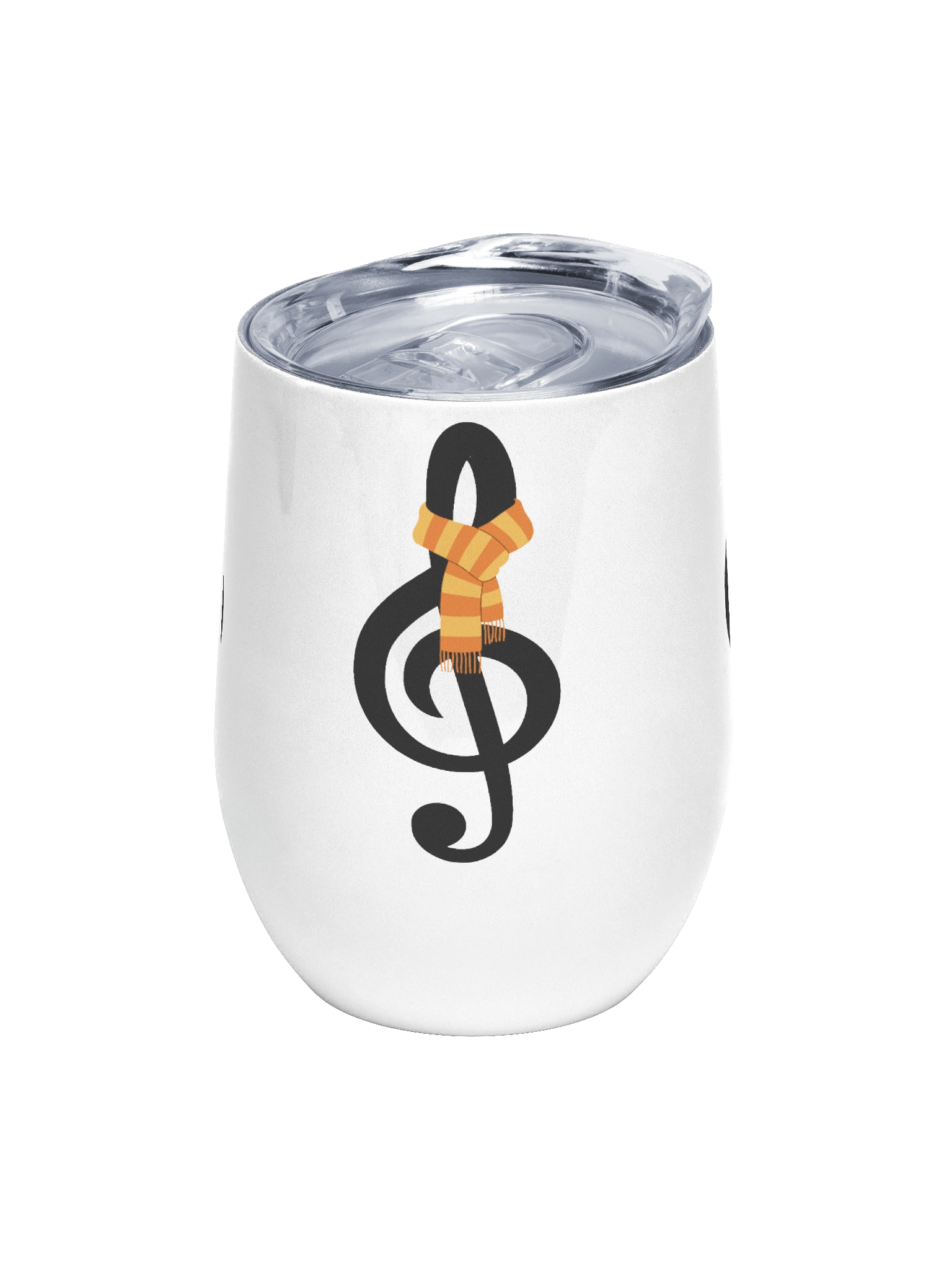 Harmonious Treble Clef Wine Tumbler product image (1)