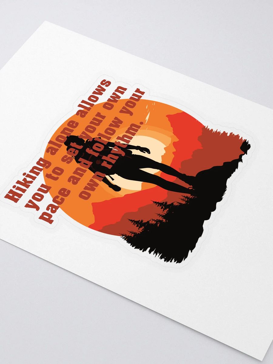 Hiking alone allows you to set your own pace and follow your own rhythm. product image (2)