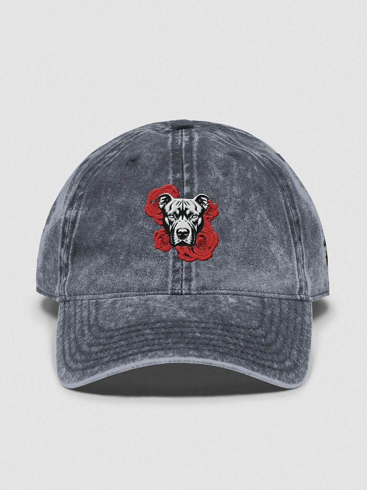 PITBULL'S N ROSES Embroidered - Washed Adjustable Hat product image (1)