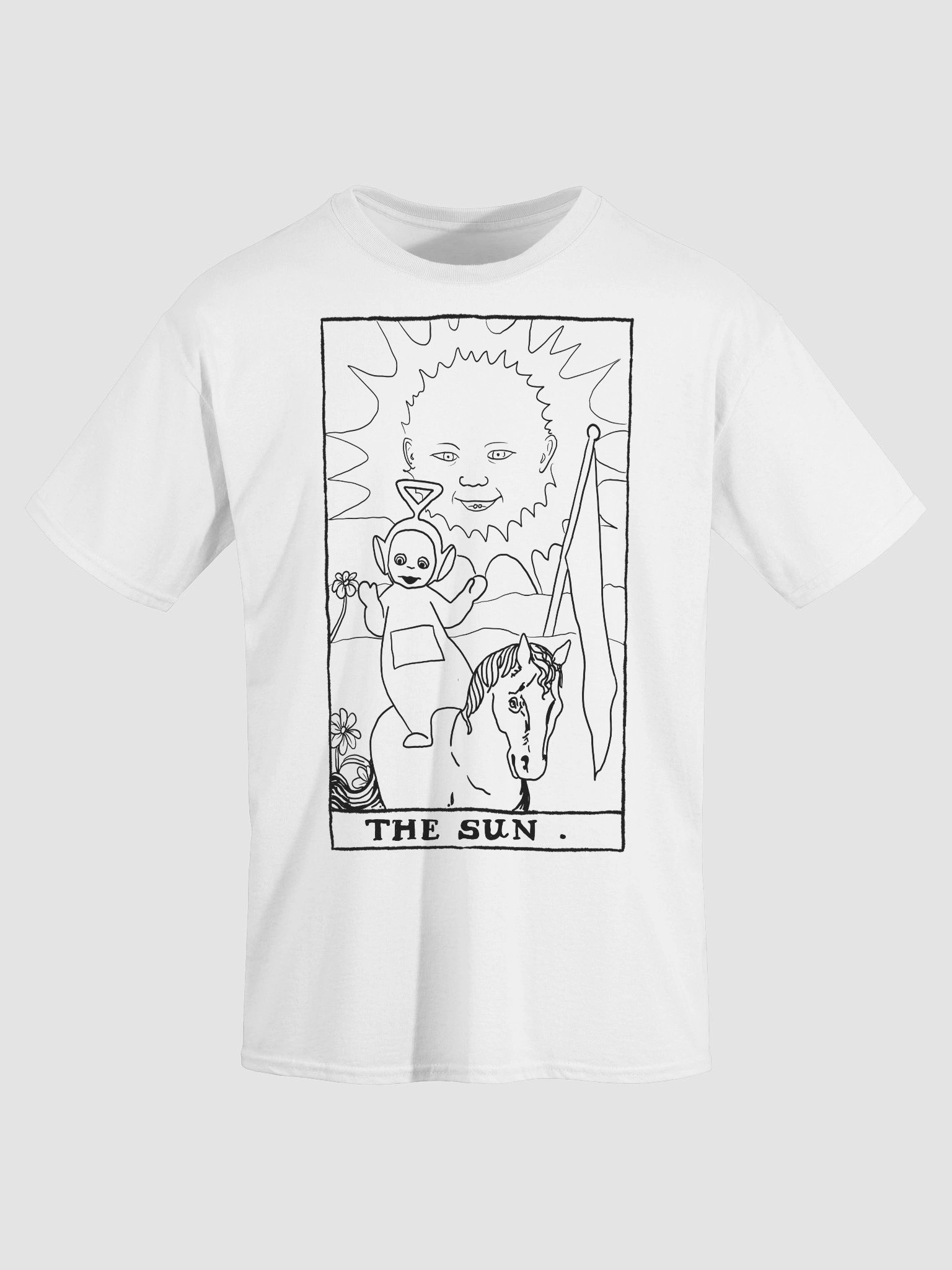 Teletubbies Sun Tarot Card Shirt Minimalist product image (3)