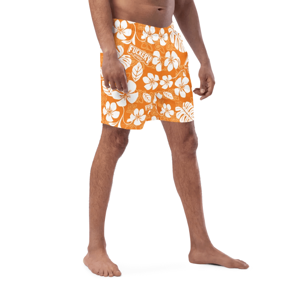 Fuckery Offroad Mens Hawaiian Shorts - Orange product image (9)