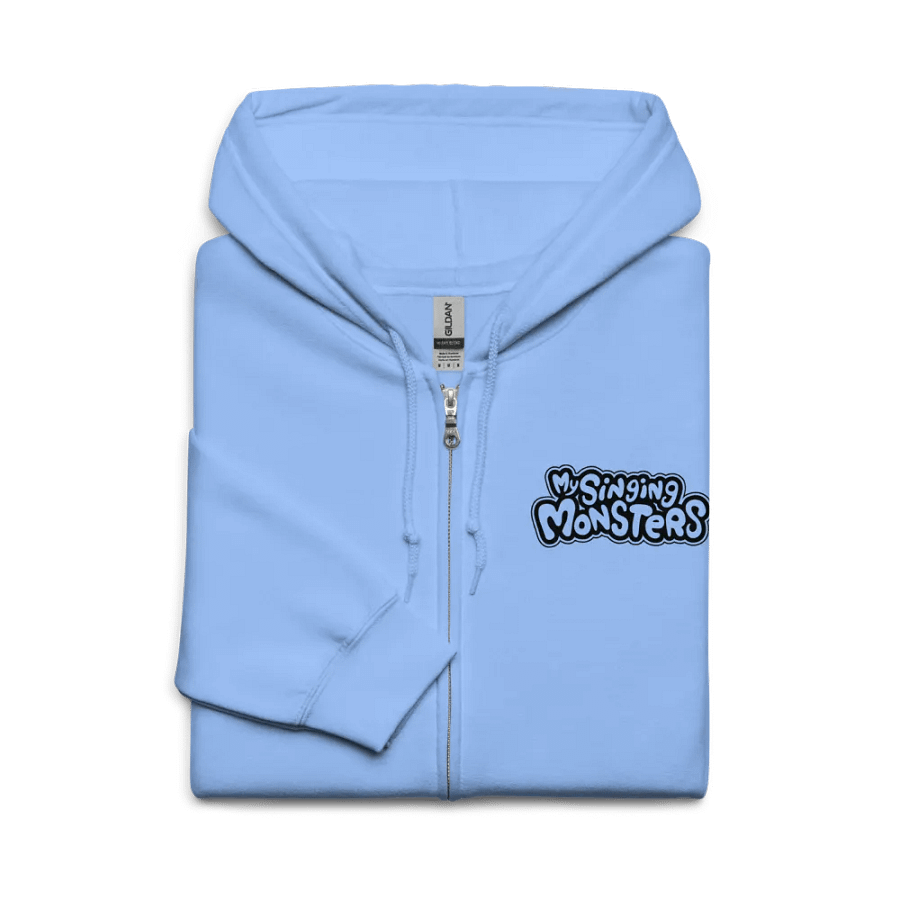 My Singing Monsters Single Color (Black on White) Logo Zip-up Hoodie product image (3)