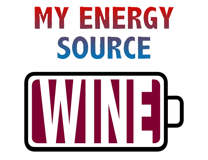Wine is My Energy Source T-Shirt product image (2)
