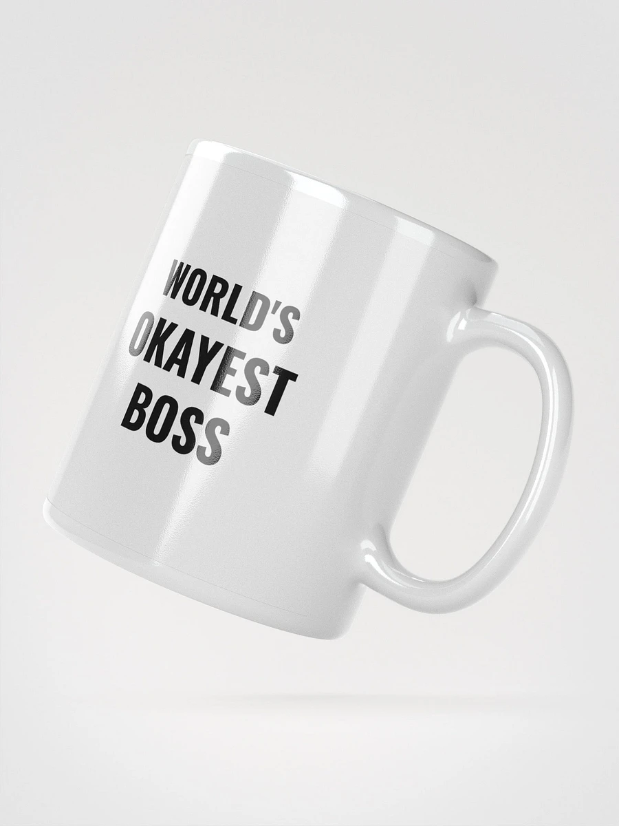 Not the #1 World's Okayest Boss Ceramic Mug - Humorous 11 oz or 15 oz Office Coffee Cup product image (3)