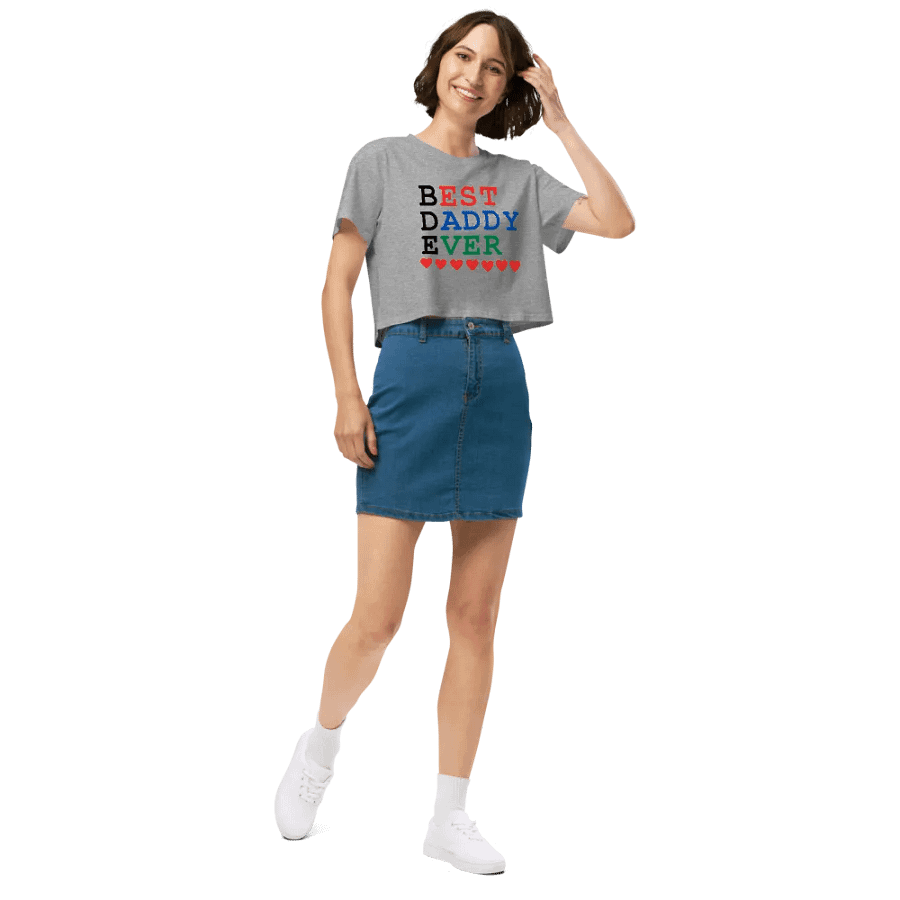 Best Daddy Ever AS Colour Women's Crop Top product image (2)