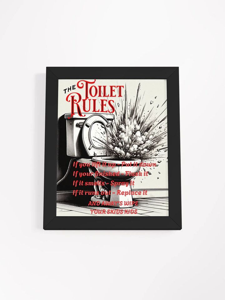 The Toilet Rules Framed Poster product image (4)