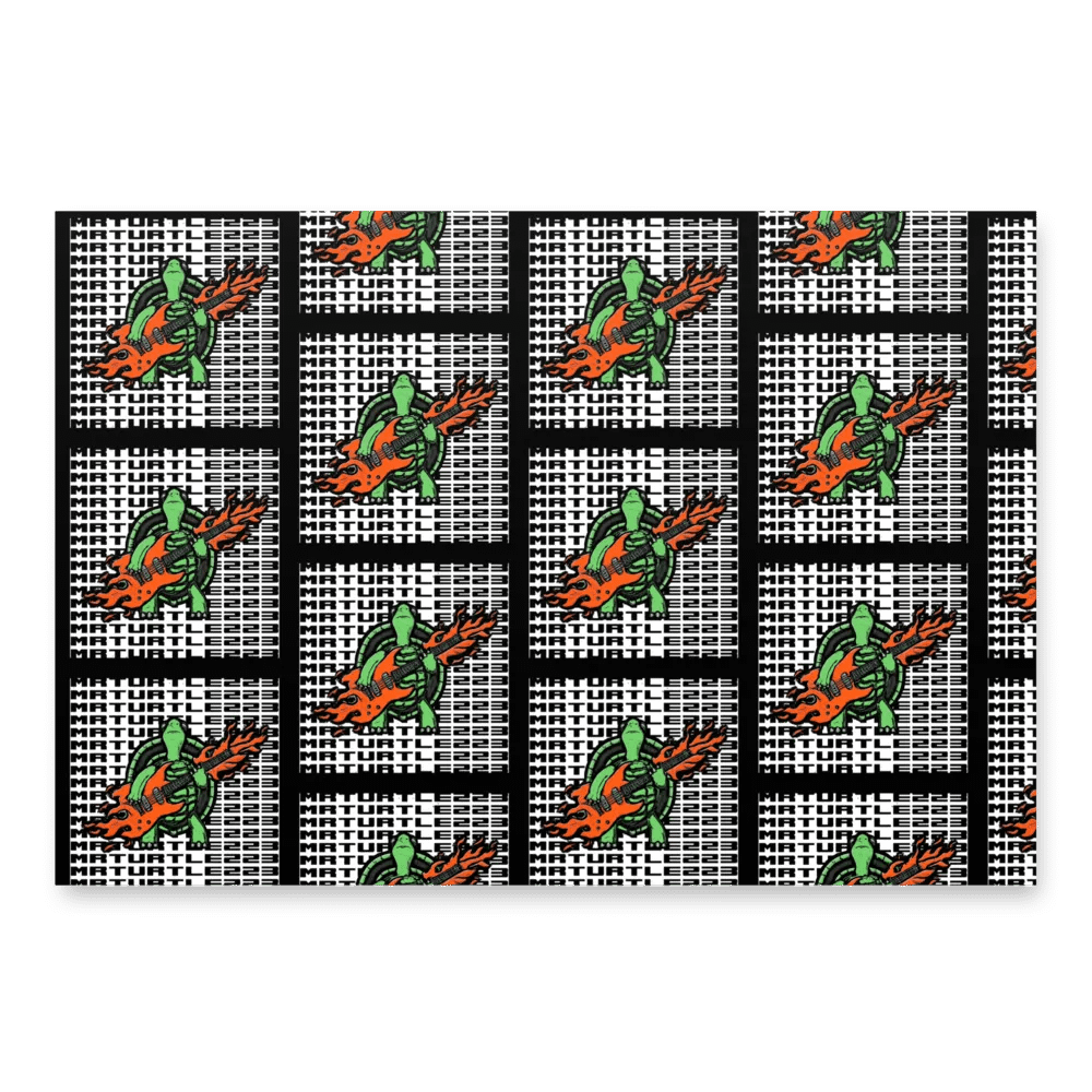 Mr turtle logo wrapping paper product image (2)
