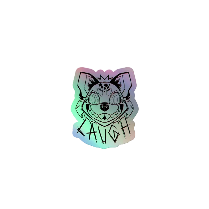 LAUGH Hyena Holographic Sticker product image (2)