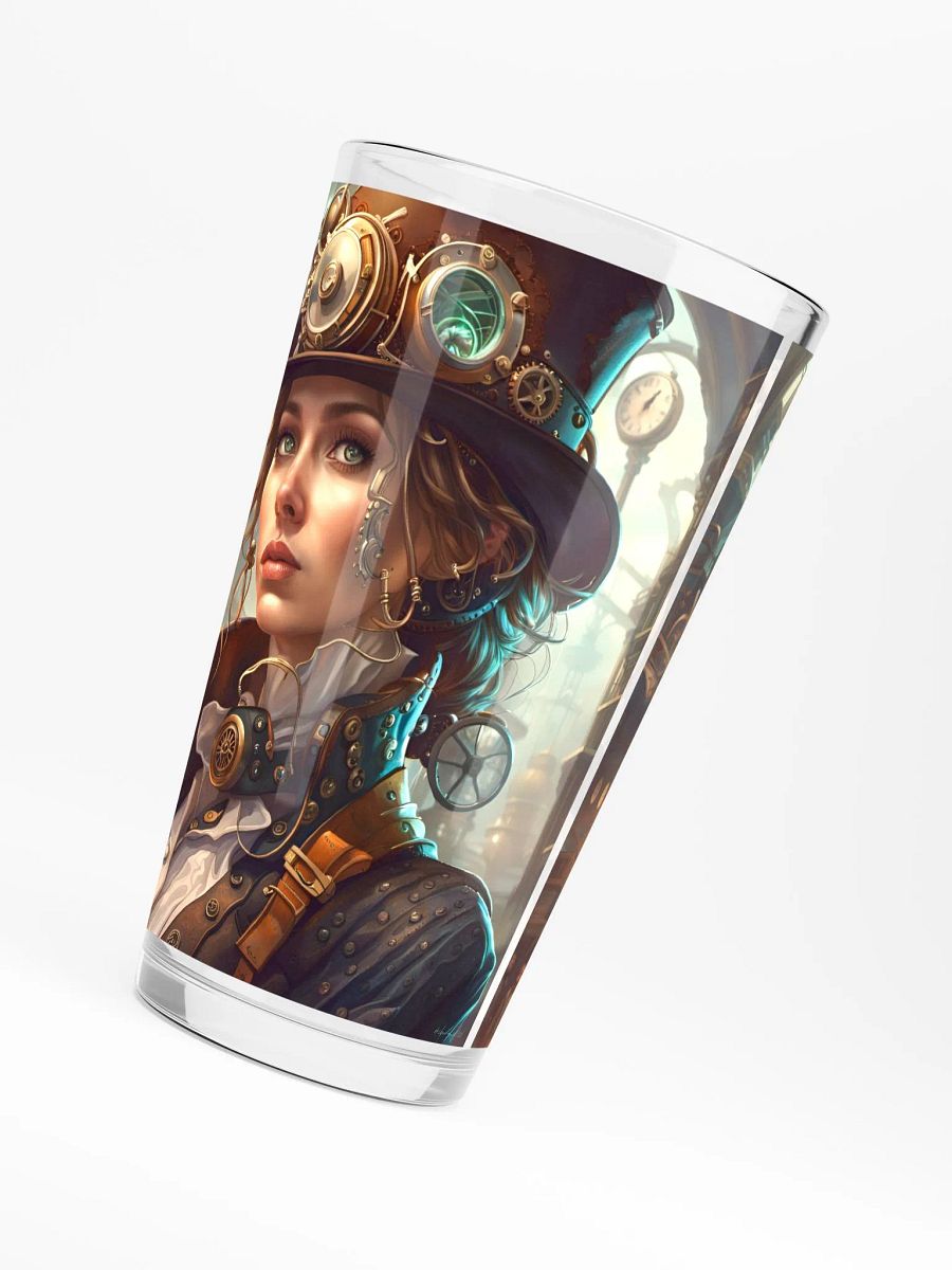 Steampunk Female Pint Glass product image (6)