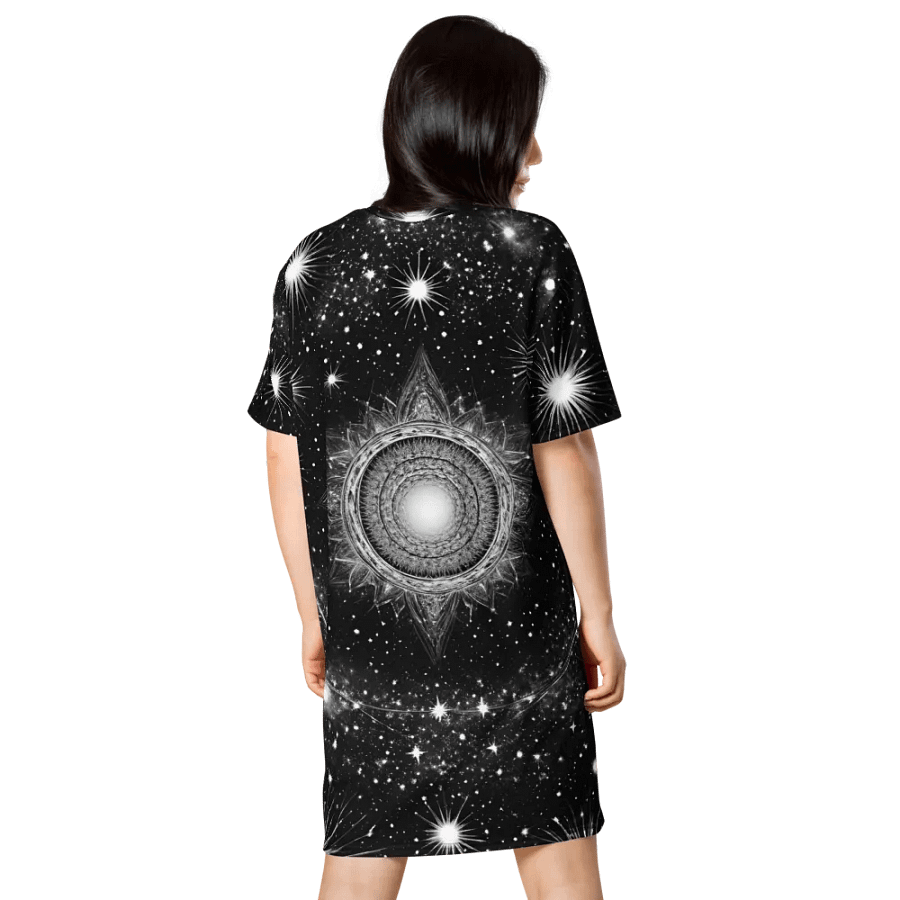 Celestial Symmetry T-Shirt Dress product image (2)