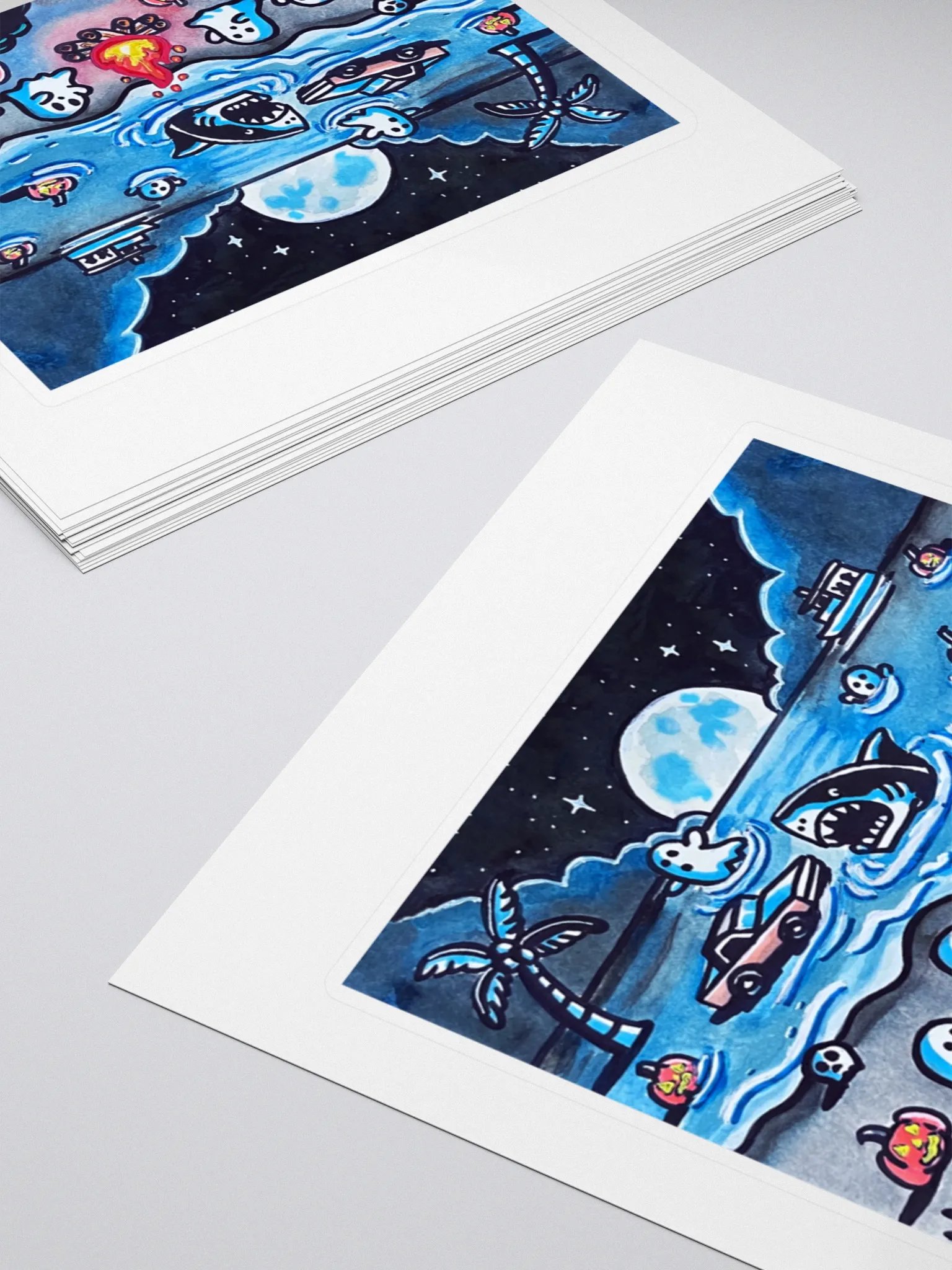 Cozy Seashore Bonfire Sticker product image (4)
