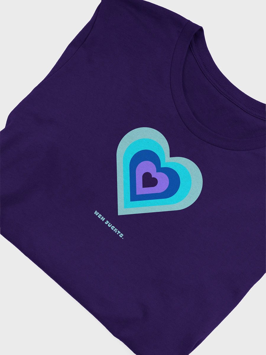 Cheeky heart T-Shirt "Wen juckts." - blue purple product image (34)