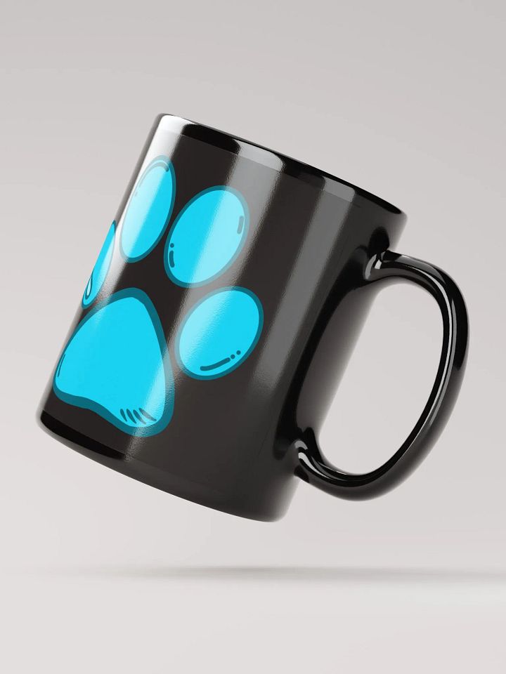 (Black) Light Blue Paw Mug product image (3)