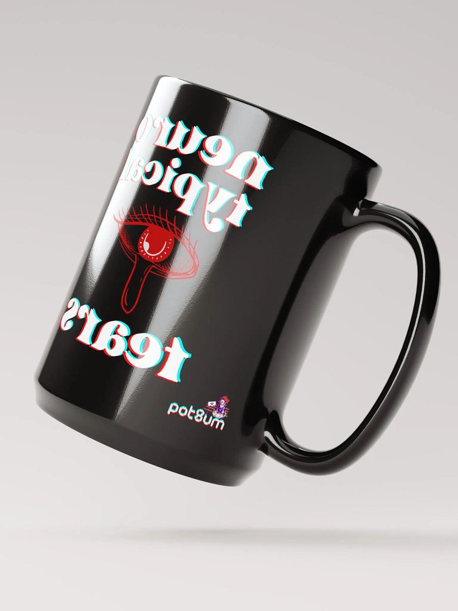 NEUROTYPICAL TEARS black glossy mug product image (3)