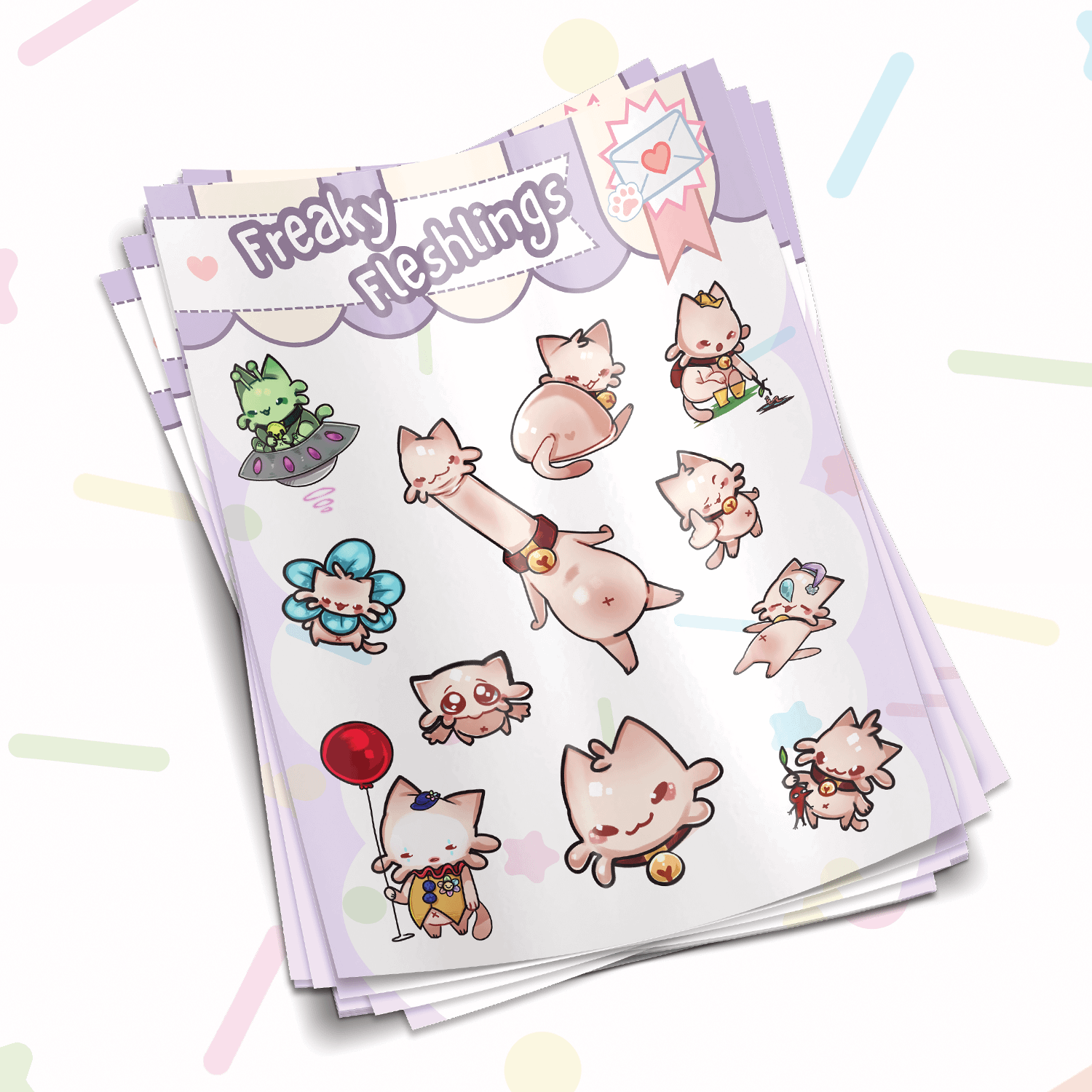 Freaky Fleshlings Sticker Sheet👽 product image (1)