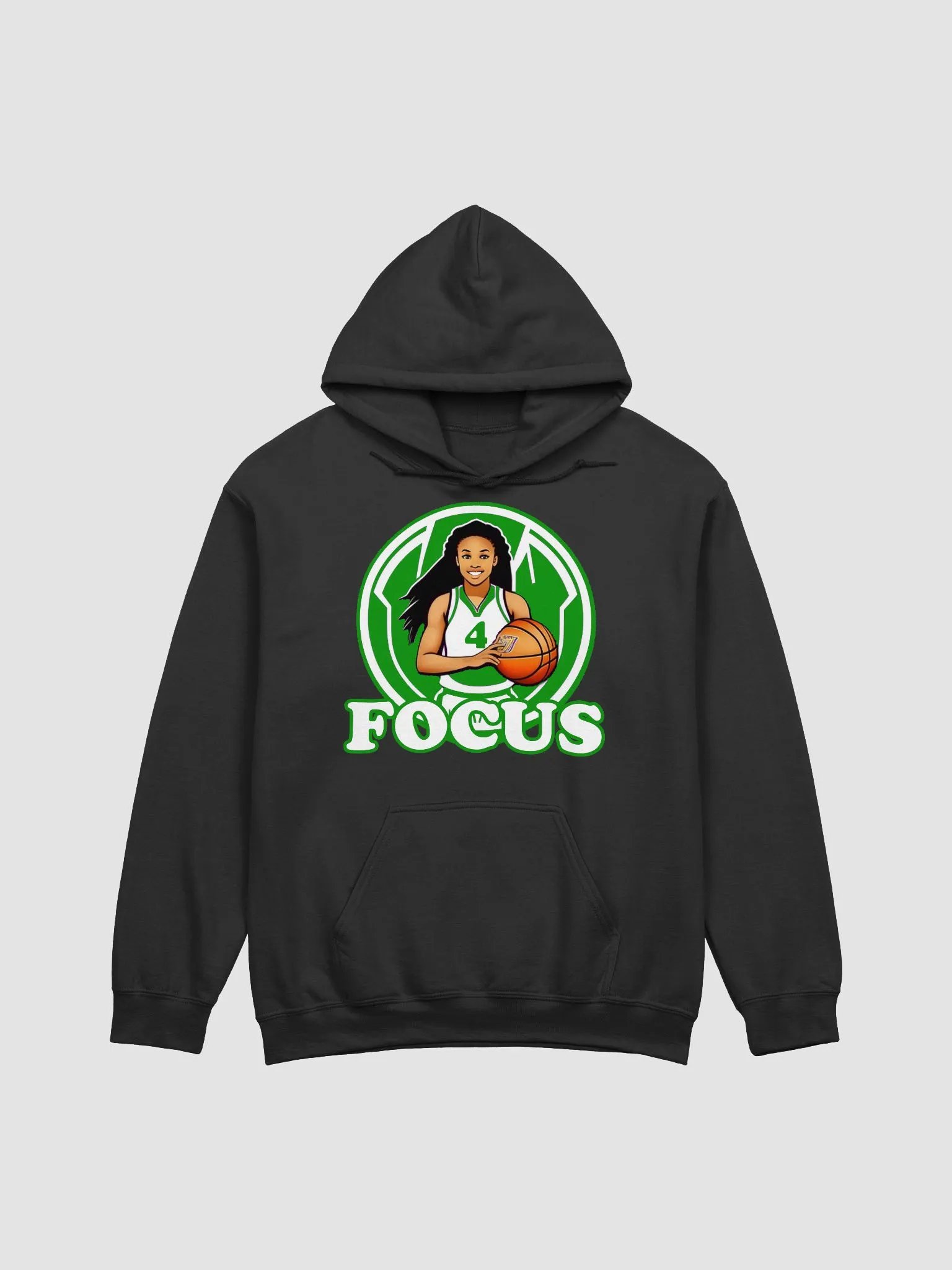 Novelty Ball Girls FOCUS Hoodie (Green) product image (1)