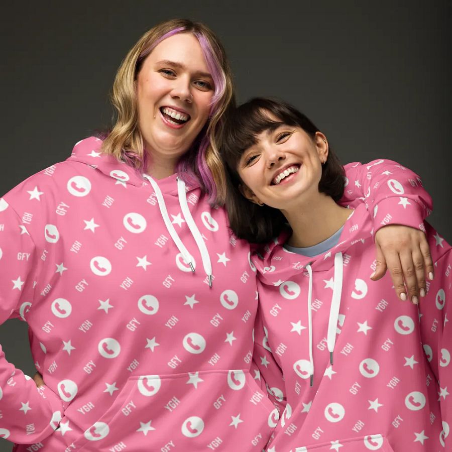 P-P-P-Pink Hoodie (+1 Dodge Bonus when fighting blue checkmarks) product image (8)