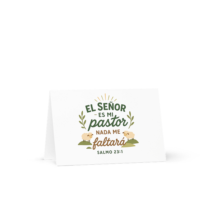 Spanish Christian Greeting Card – “El Señor es mi Pastor” – Psalm 23:1 product image (1)