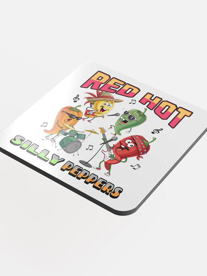 Red Hot Silly Peppers Cork Coaster Set product image (1)
