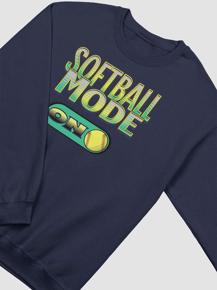 Softball Mode On Activated Crewneck Sweatshirt product image (14)