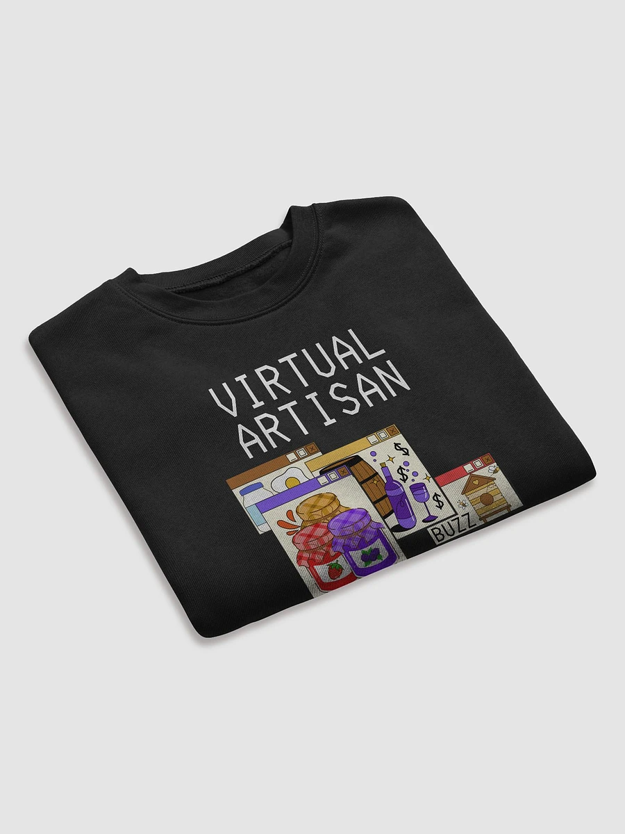Virtual Artisan Cropped Sweatshirt - White Text product image (15)