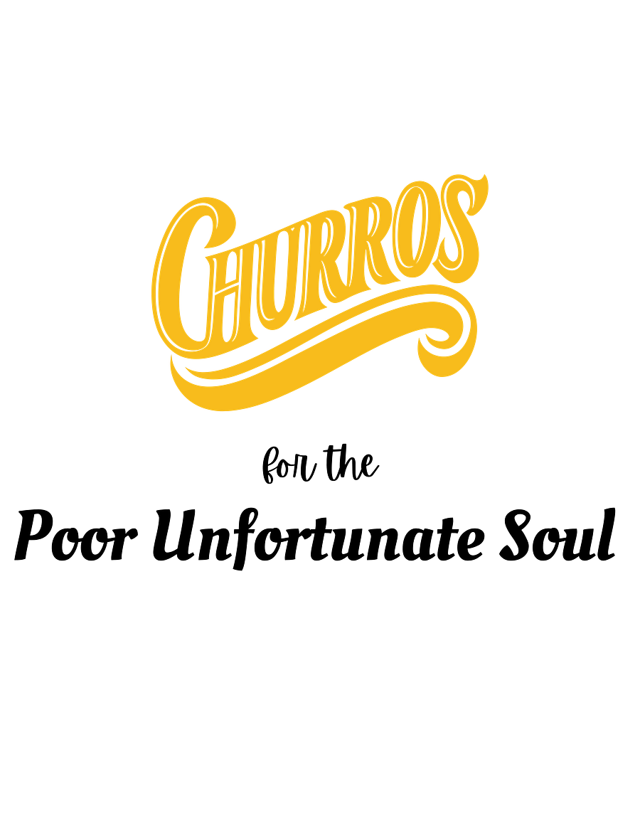 Churros for the Poor Unfortunate Soul Heavyweight Tee (White) product image (2)