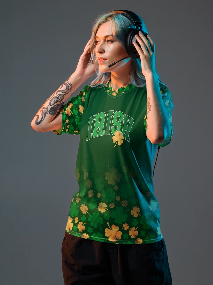Irish ☘️ All-Over Print Recycled Unisex Sports Jersey product image (1)