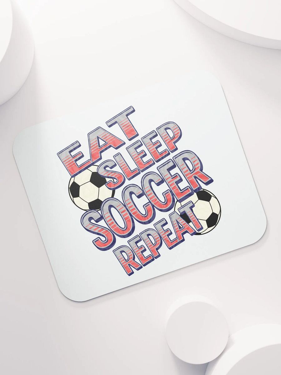 Eat Sleep Soccer Repeat Angle Stripes Mouse Pad product image (5)